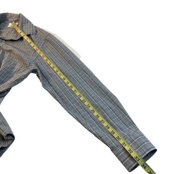 Calvin Klein Slim Fit Long Sleeve Button Up Shirt Mens Size 15-15.5 32/33 M - Picture 6 of 9